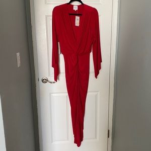 NWT Misa Red long Sleeve Dress